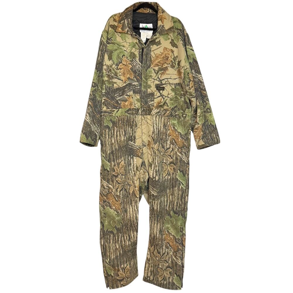 VTG 90s Liberty Men 2XL Regular Chest 50-52 Realtree Camo Insulated Coveralls